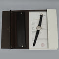 PAPERS MINT Patek Philippe 5196G 37mm white Gold Calatrava Black Leather Watch Box