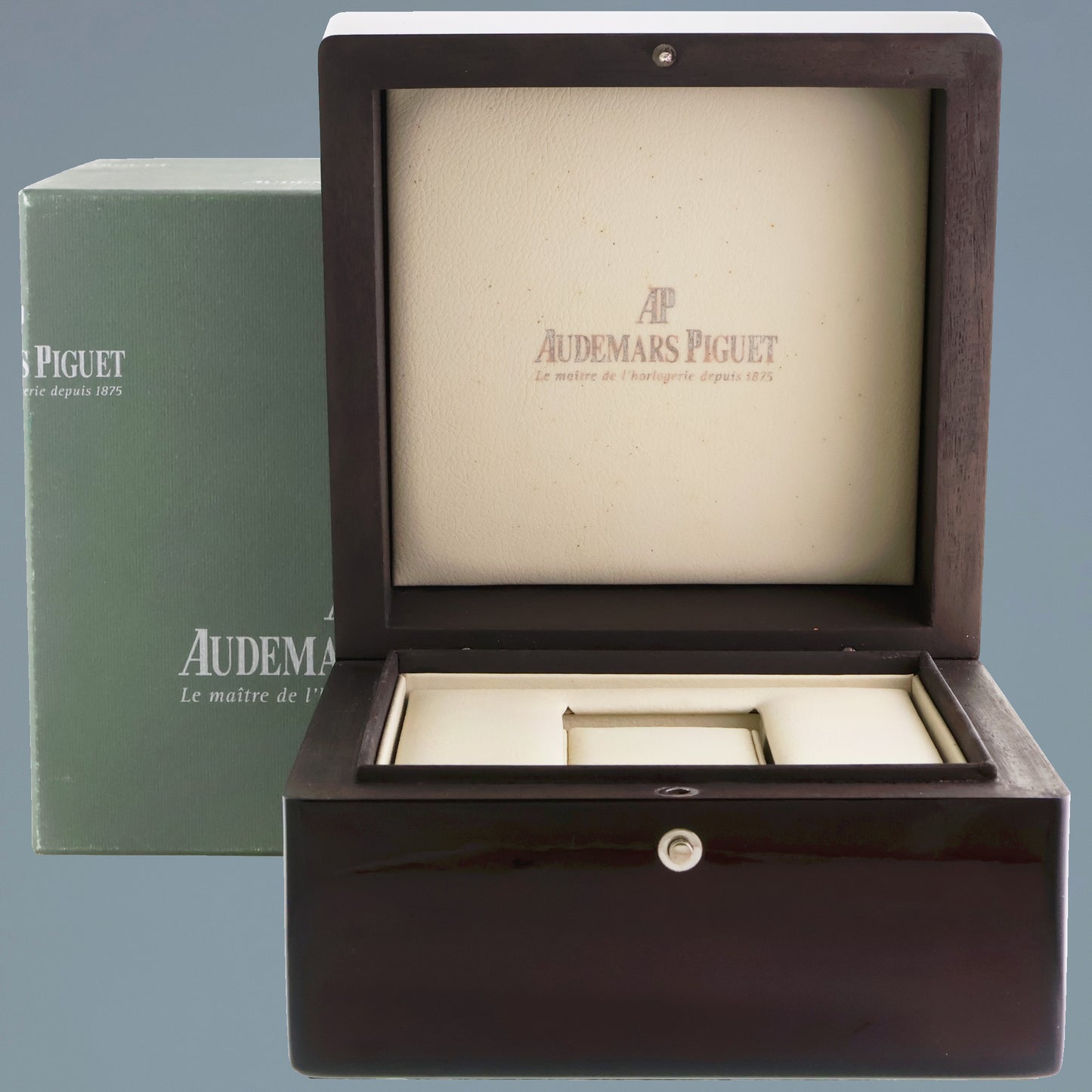 MINT Audemars Piguet Royal Oak blue Stick Chrono 39mm 26300st Watch Box