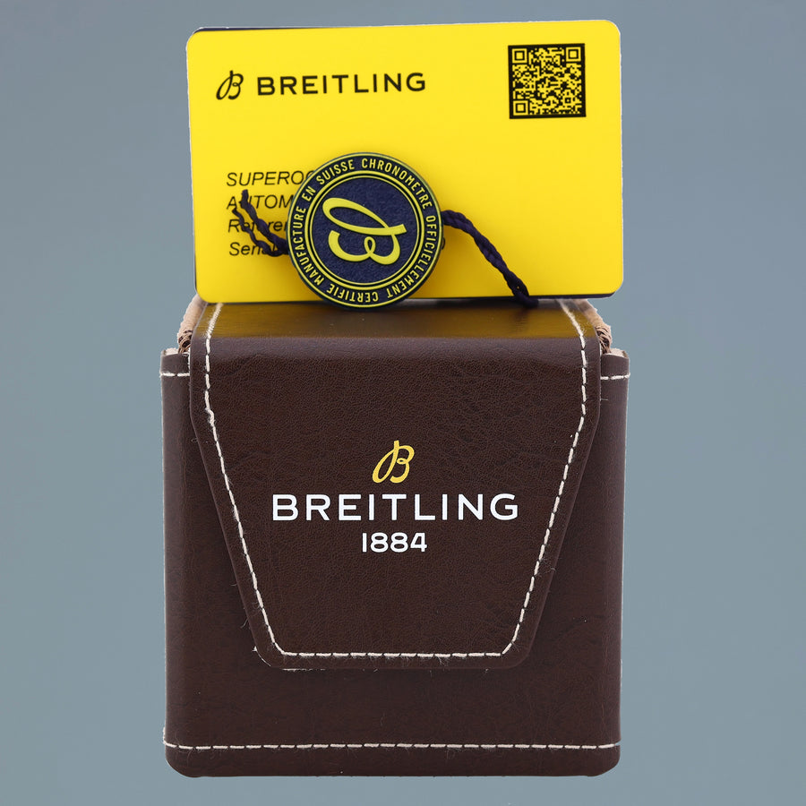NEW Stickered Breitling Superocean A17377211C1A1 A17377 Auto 36mm White Blue With Box