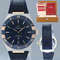PAPERS OMEGA 131.23.41.21.03.001 Constellation 41mm Steel Gold Leather Strap Watch Box