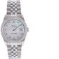 DIAMOND BEZEL Rolex DateJust 36mm MOP Mother of Pearl 16220 Steel Watch