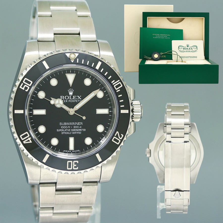 2025 MINT CPO PAPERS Rolex Submariner No Date 114060LN Steel Black Ceramic 40mm Watch