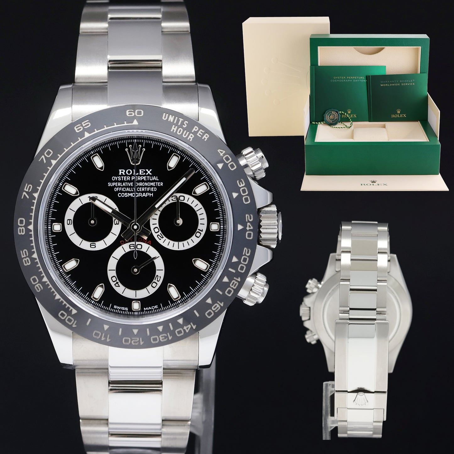 2020 MINT Rolex Daytona 116500LN Black Ceramic Steel 40mm Watch Box