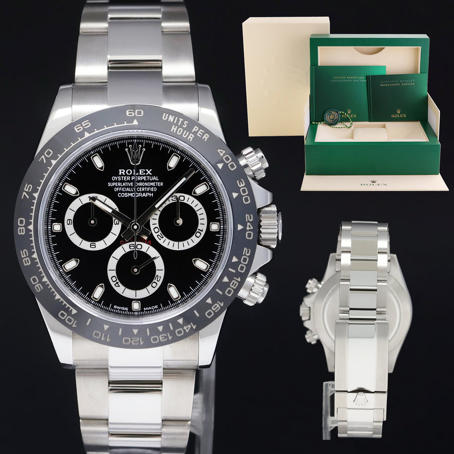 2020 MINT Rolex Daytona 116500LN Black Ceramic Steel 40mm Watch Box