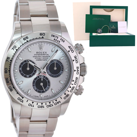 2026 RSC PAPERS Rolex Daytona Ghost Panda Silver Chrono 116509 White Gold Watch Box