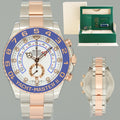 2023 NEW PAPERS Rolex Yacht-Master II 116681 Steel Everose Gold Mercedes Hands Watch Box