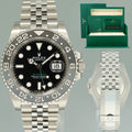 2025 NEW PAPERS Rolex GMT Master II Bruce Wayne 40mm Jubilee 126710 GRNR Watch Box