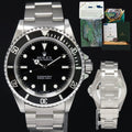 2001 MINT PAPERS Rolex Submariner No-Date 2 Line Dial 14060 Steel Black 40mm Watch Box