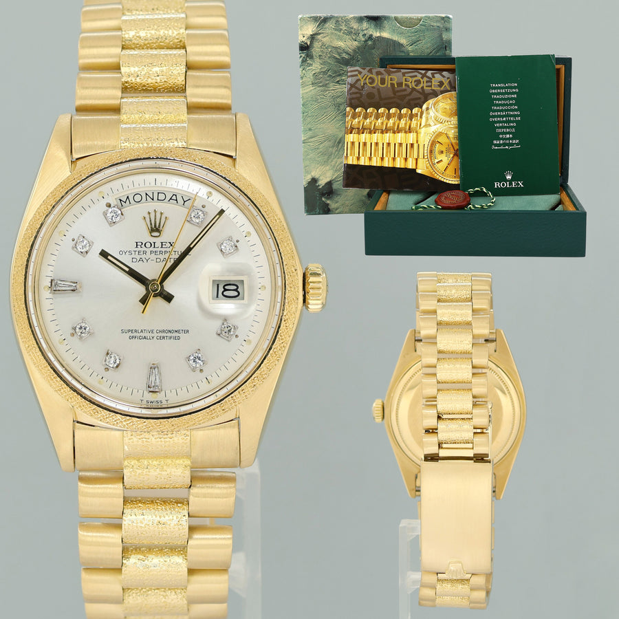 Rolex Day-Date President 36mm 1801 Bark Champagne Yellow Gold Watch Box