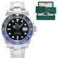 2021 NEW PAPERS Rolex 126710 GMT Master Batman Black Blue Oyster Ceramic Watch Box