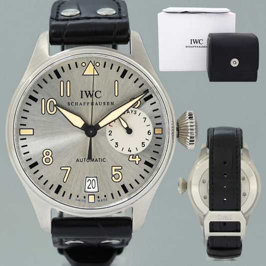 PAPERS MINT IWC Platinum IW500413 Big Pilot 46mm Father Son Watch Box