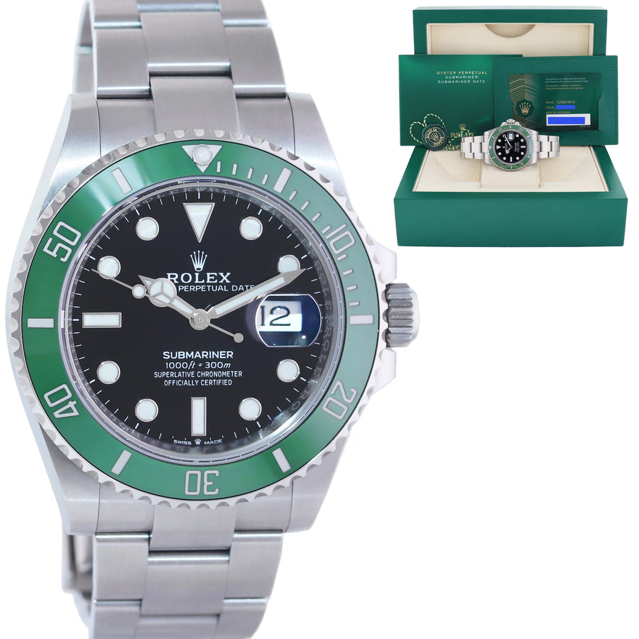 2024 NEW PAPERS Rolex Submariner 41mm GREEN STARBUCKS MK2 126610LV Watch