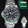 2026 NEW PAPERS Rolex 126720VTNR GMT-Master II Sprite Green Black Oyster Steel Watch