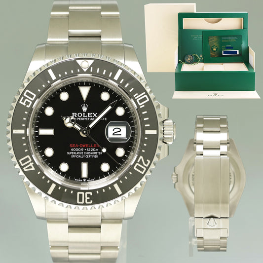 2023 NEW PAPERS Rolex Red Seadweller SD43 126600 43mm Mark 2 Watch Box