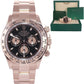 2017 MINT Rolex Daytona Cosmograph Rose Gold 116505 Black Chronograph Watch Box