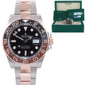 MINT 2018 PAPERS Rolex GMT Master Two Tone Steel Root Beer Rose Gold 126711 Watch