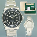MINT 2025 RSC PAPERS Rolex Submariner No Date 114060 Steel Black Ceramic Watch Box