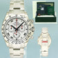 NEW STICKERS PAPERS Rolex Daytona 116509 Meteorite Roman White Gold Chrono Watch