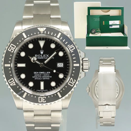 MINT PAPERS Rolex Sea-Dweller 116600 Steel 40mm Black Ceramic Dive Watch Box