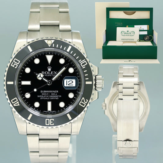 2024 CPO PAPERS Rolex Submariner Date 116610 Steel Black Dial Ceramic Watch Box