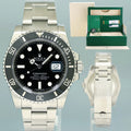 2015 MINT PAPERS Rolex Submariner Date 116610 Steel Black Dial Ceramic Watch Box