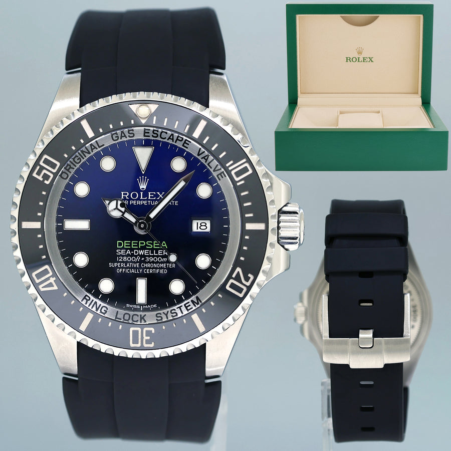 2016 MINT Rolex Sea-Dweller Deepsea James Cameron Blue 116660 44mm Watch Box