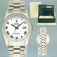 2004 MINT Rolex President Day Date White Roman 118239 White Gold Watch Box