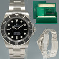 2025 NEW PAPERS Rolex Submariner 41mm Black Ceramic 124060LN No Date Watch Box