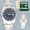 MINT PAPERS Rolex DateJust 41 Steel 126300 Blue Stick Oyster Band 41mm Watch Box