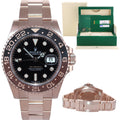 MINT PAPERS Rolex 126715CHNR GMT Master II Rose Gold Ceramic Root Beer Watch Box
