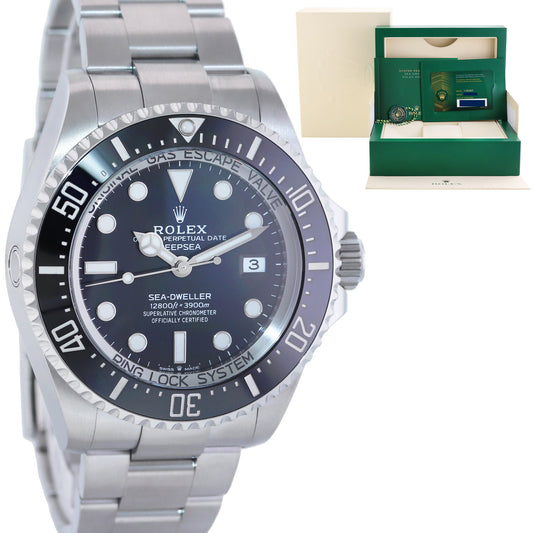 2023 NEW PAPERS 136660 Rolex Sea-Dweller Deepsea Black Ceramic 44mm Watch Box