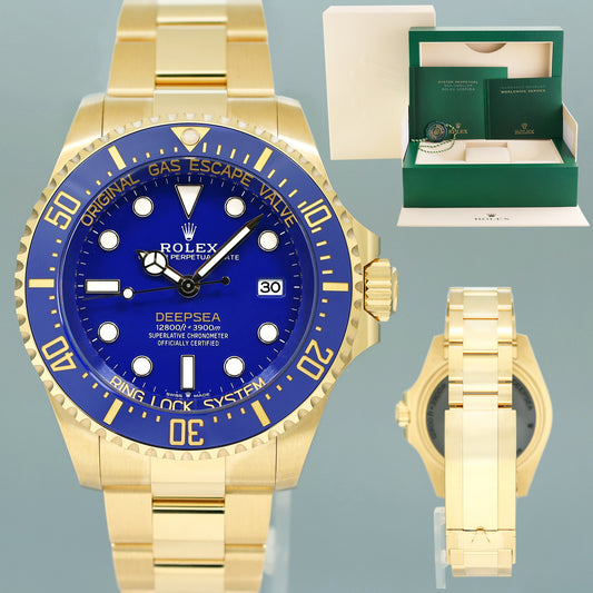 2024 NEW Rolex Sea-Dweller Deepsea 44mm Yellow Gold 136668 Watch Box