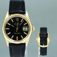 Rolex Date 34mm 1503 Yellow Gold Black Stick Leather Watch Box