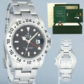 MINT 2012 PAPERS Rolex 16570 Black Steel 3186 Movement Explorer 40mm Watch Box