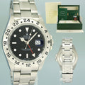 MINT 2008 PAPERS Rolex 16570 Black Steel 3186 Movement Explorer 40mm Watch Box