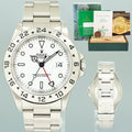 PAPERS 1999 MINT Rolex Explorer II White 16570 40mm Polar Swiss Only Watch Box