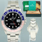 PATINA FADED BEZEL Rolex 16700 GMT-Master Pepsi Blue Red 40mm Tritium Steel 16700 Watch Box