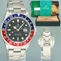 MINT Rolex GMT-Master Pepsi Blue Red 40mm Tritium Steel 16700 Watch Box