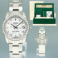 2020 NEW PAPERS Ladies 178384 Rolex DateJust 31mm Meteorite Diamond Gold Watch