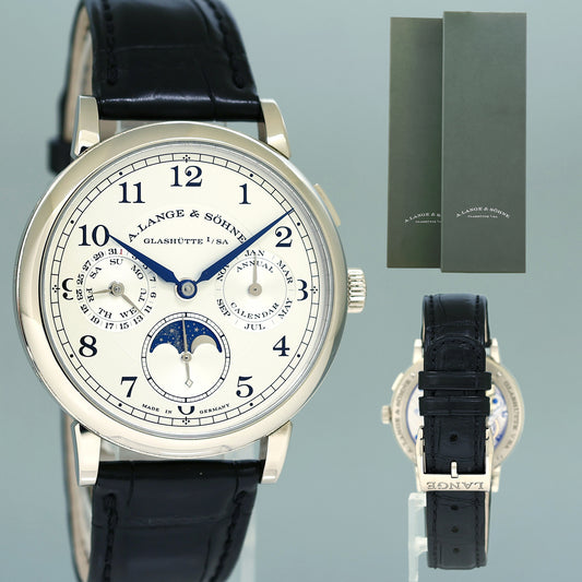 MINT A. Lange & Söhne Annual Calendar Moon 18k Gold 238.026 Manual 40mm Watch