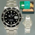 1998 Swiss Only Dial Rolex Submariner Date 16610 Steel Black 40mm Watch Box