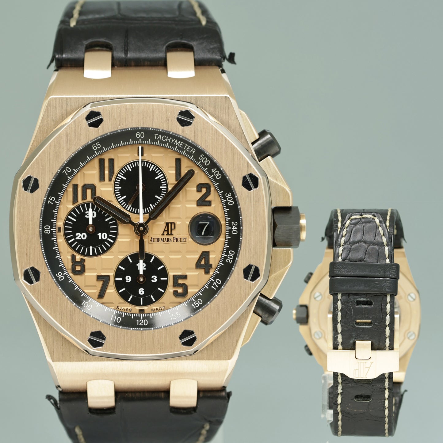 MINT Audemars Piguet 26470OR Royal Oak Offshore 42mm Chronograph Brick Watch