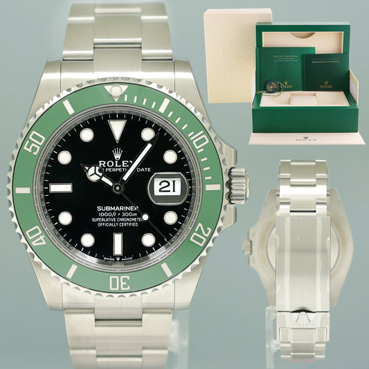 2025 STICKERS NEW PAPERS Rolex Submariner 41mm GREEN KERMIT MK2 126610LV Watch