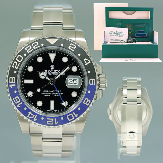 2023 CPO Rolex 2018 Papers GMT Master II 116710 BLNR Steel Ceramic Batman Blue Watch