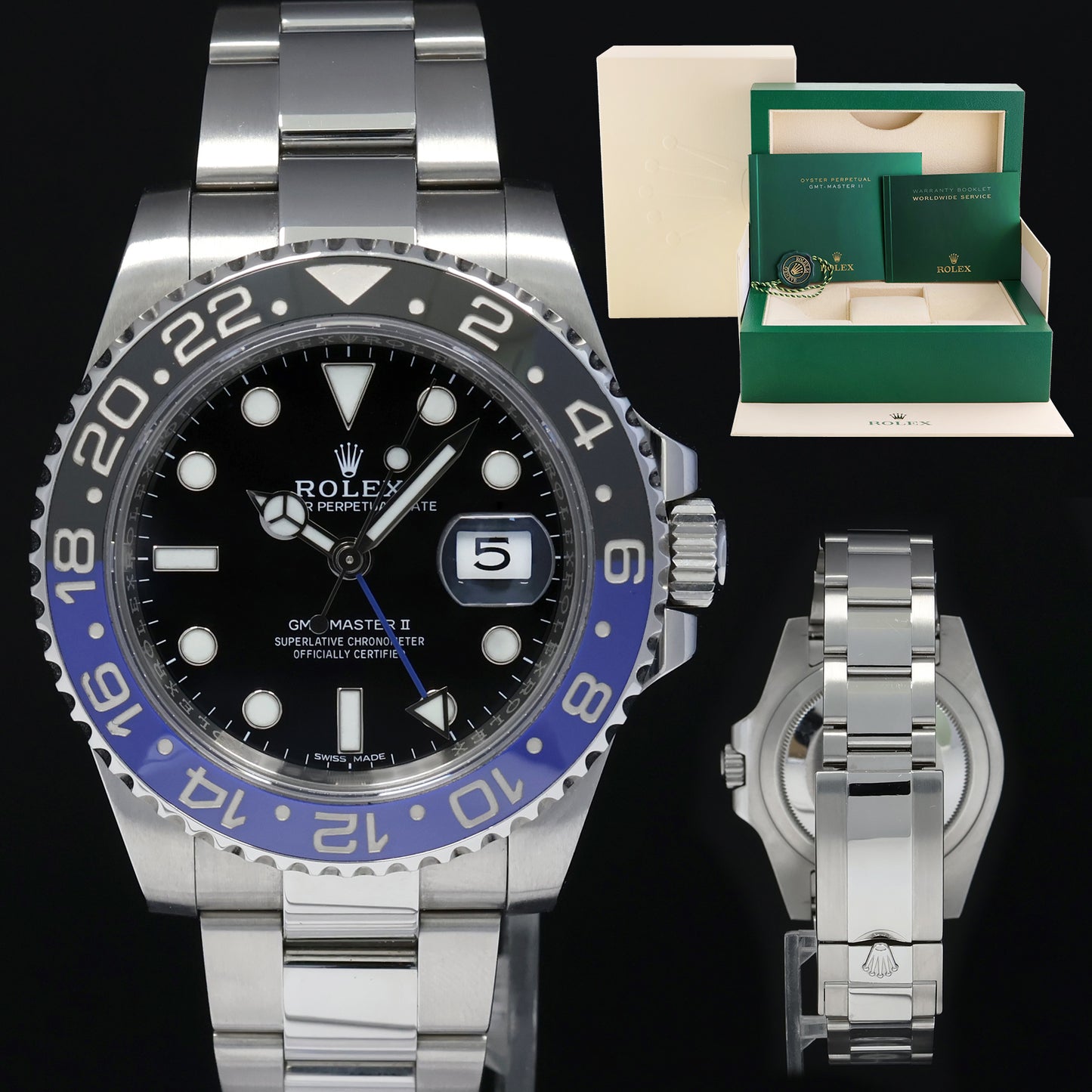 116710 Blnr Watchfinder Rolex Batman Blnr Watch Rolex GMT Master