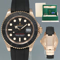 2021 NEW PAPERS Rolex Yacht-Master 126655 Everose 40mm Oysterflex Watch Box