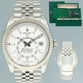2026 NEW PAPERS Rolex 336934 Sky-Dweller Steel White Jubilee Fluted 42mm Watch Box