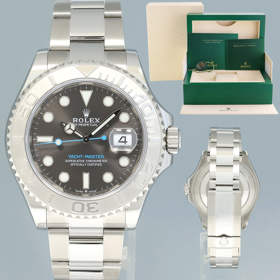 2021 MINT Rolex Yacht-Master 40mm 126622 Stainless Steel Platinum Rhodium Watch Box