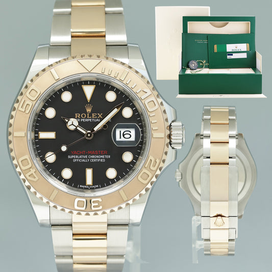 MINT PAPERS 40mm Rolex Yacht-Master 116621 Black Rose Gold Steel Two Tone Watch Box