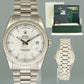 2014 PAPERS MINT Rolex President Day Date 36mm Silver Stick 118239 White Gold Watch